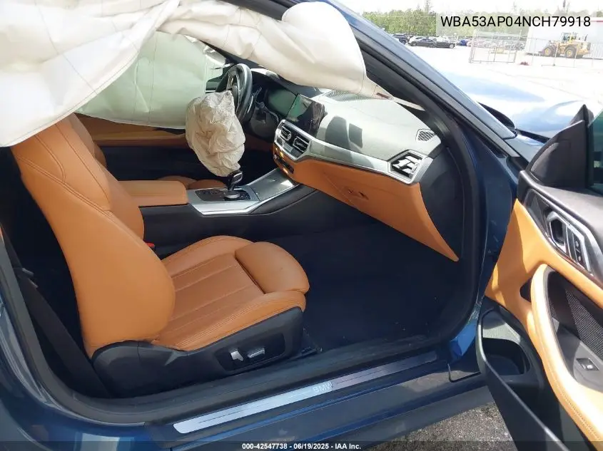 2022 BMW 430I VIN: WBA53AP04NCH79918 Lot: 42547738