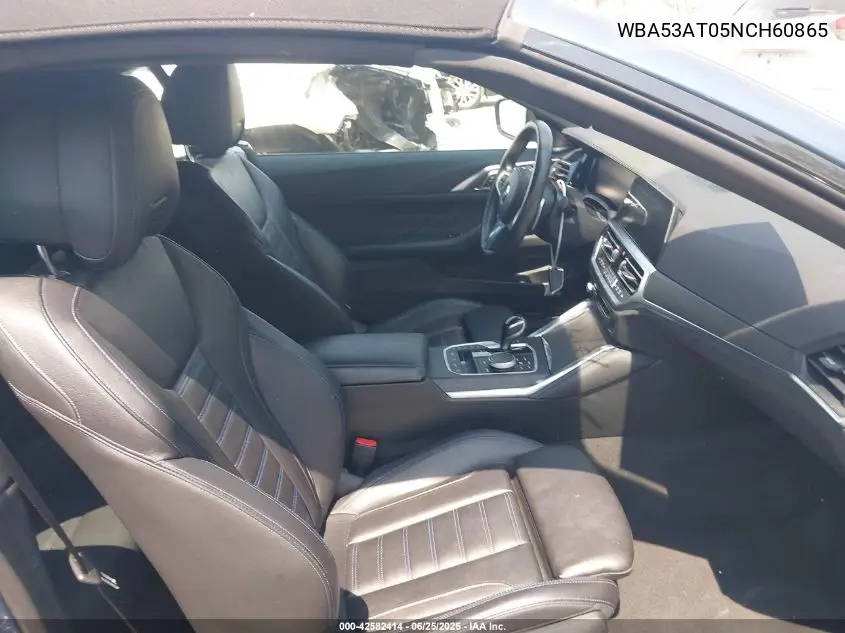 2022 BMW M440I VIN: WBA53AT05NCH60865 Lot: 42582414