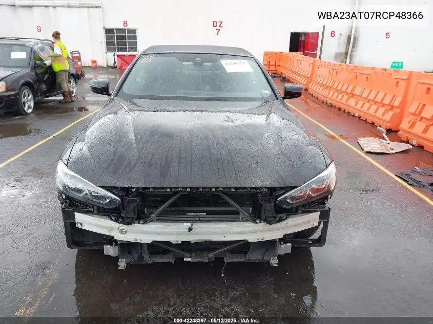 2024 BMW 4 Series 430I VIN: WBA23AT07RCP48366 Lot: 42248397