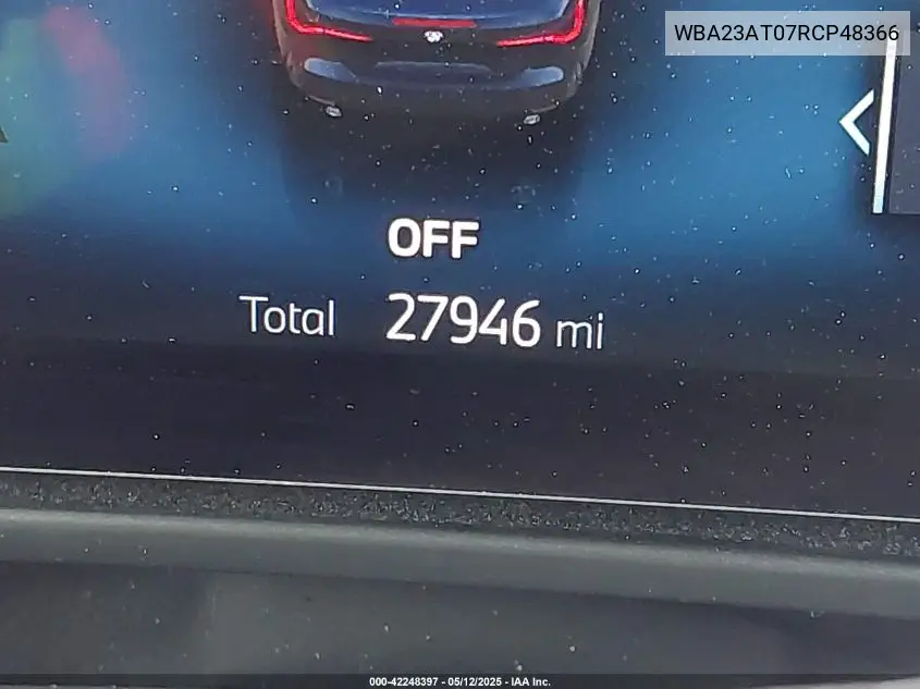 2024 BMW 4 Series 430I VIN: WBA23AT07RCP48366 Lot: 42248397