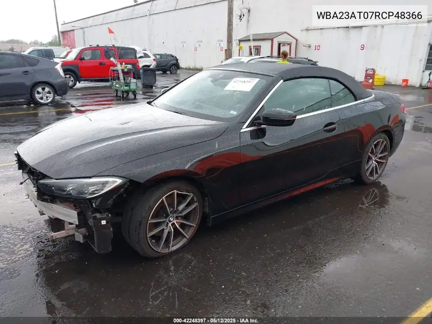 2024 BMW 4 Series 430I VIN: WBA23AT07RCP48366 Lot: 42248397