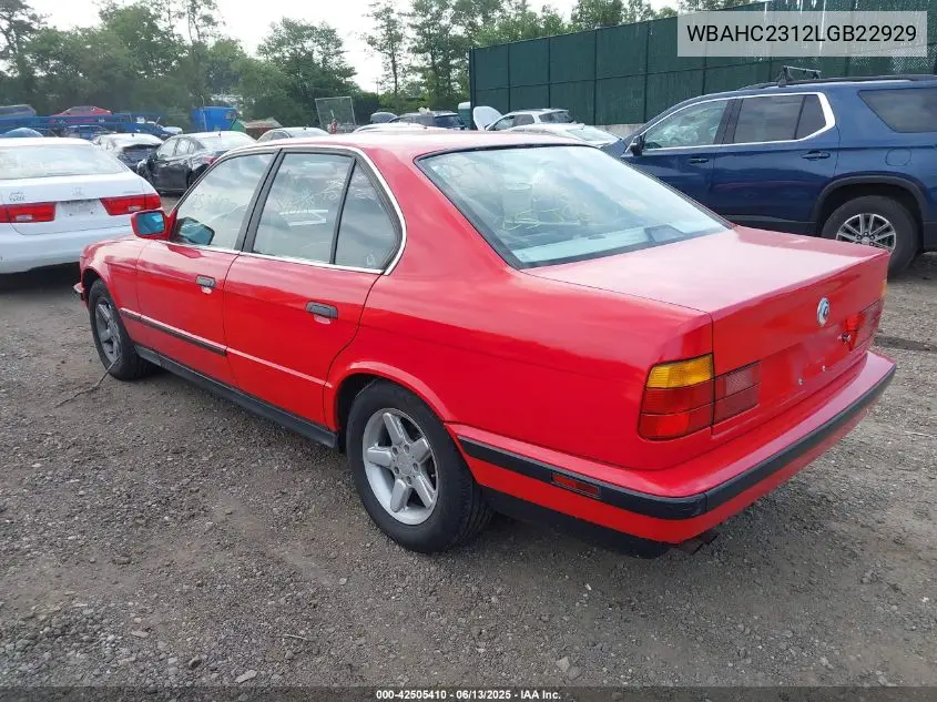 1990 BMW 525 I Automatic VIN: WBAHC2312LGB22929 Lot: 42505410