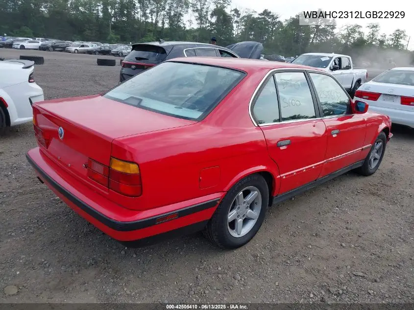 1990 BMW 525 I Automatic VIN: WBAHC2312LGB22929 Lot: 42505410