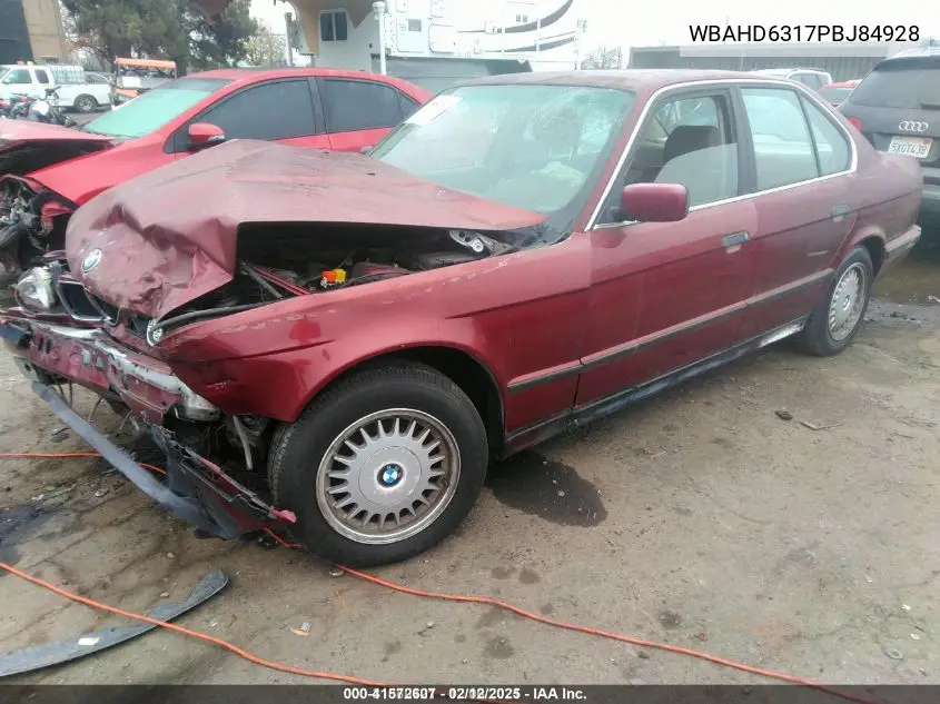 1993 BMW 525 I Automatic VIN: WBAHD6317PBJ84928 Lot: 41572607