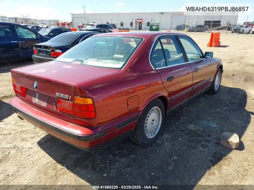 1993 BMW 525 I Automatic VIN: WBAHD6319PBJ86857 Lot: 41860229
