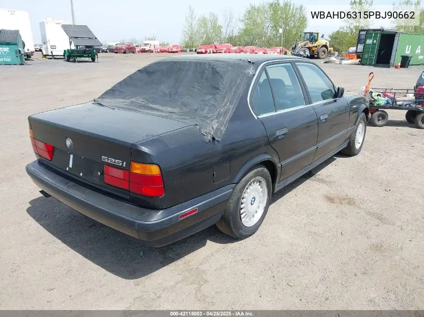 1993 BMW 525 I Automatic VIN: WBAHD6315PBJ90662 Lot: 42115003
