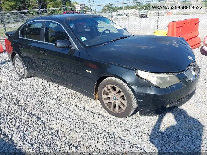 2005 BMW 525I VIN: WBANA53595B859622 Lot: 42746667
