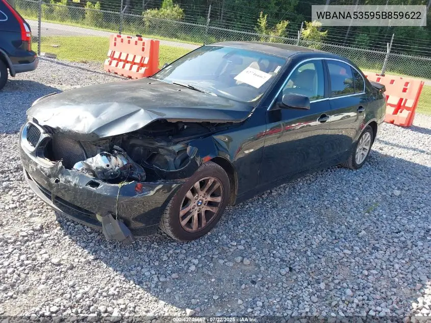 2005 BMW 525I VIN: WBANA53595B859622 Lot: 42746667