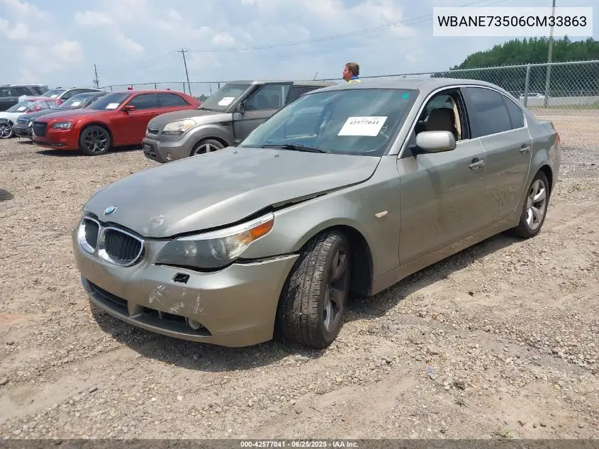 2006 BMW 530I VIN: WBANE73506CM33863 Lot: 42577041