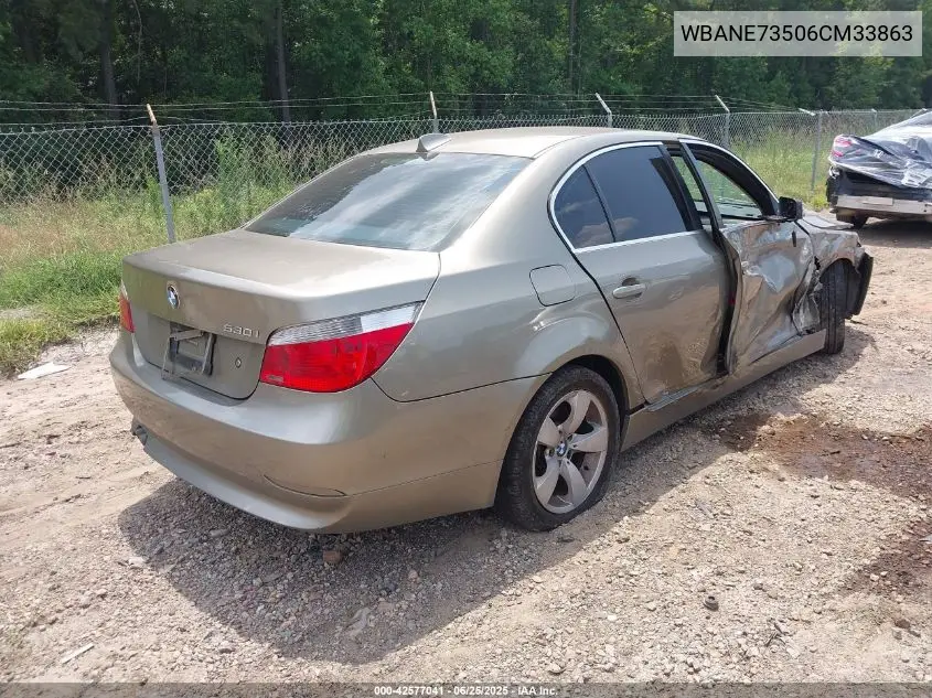 2006 BMW 530I VIN: WBANE73506CM33863 Lot: 42577041