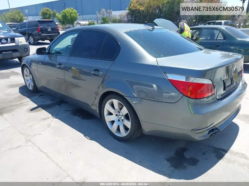 2006 BMW 530I VIN: WBANE735X6CM30579 Lot: 42591574