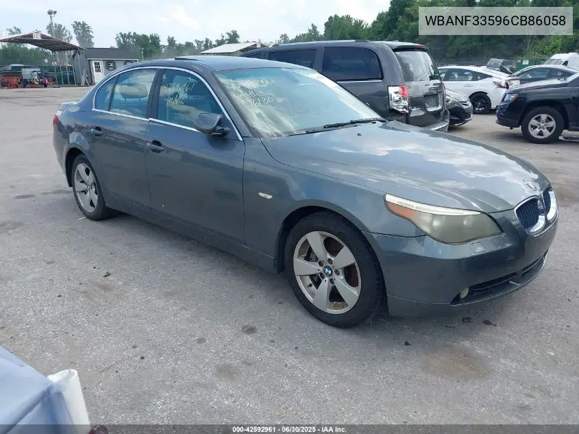 2006 BMW 525Xi VIN: WBANF33596CB86058 Lot: 42592961