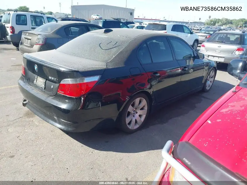 2006 BMW 530I VIN: WBANE73586CM35862 Lot: 42603844