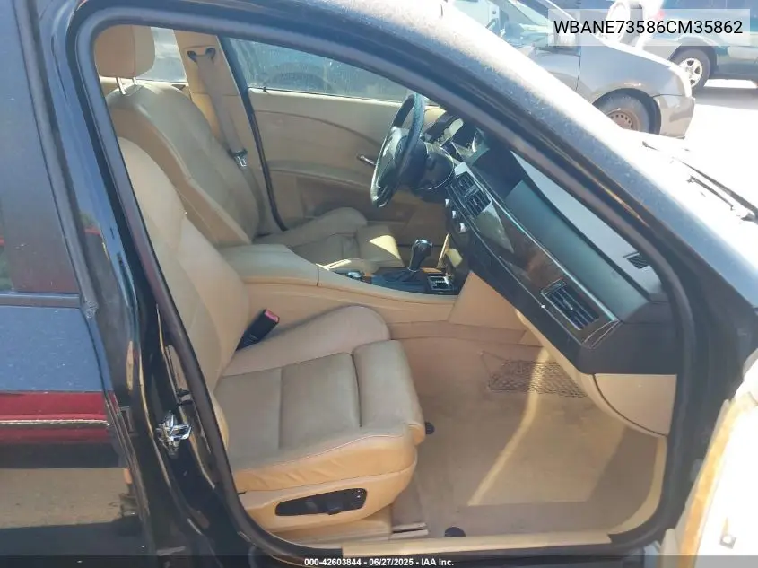 2006 BMW 530I VIN: WBANE73586CM35862 Lot: 42603844