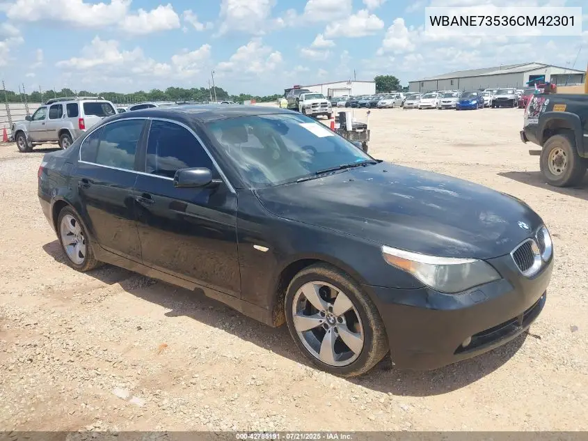2006 BMW 530I VIN: WBANE73536CM42301 Lot: 42785191