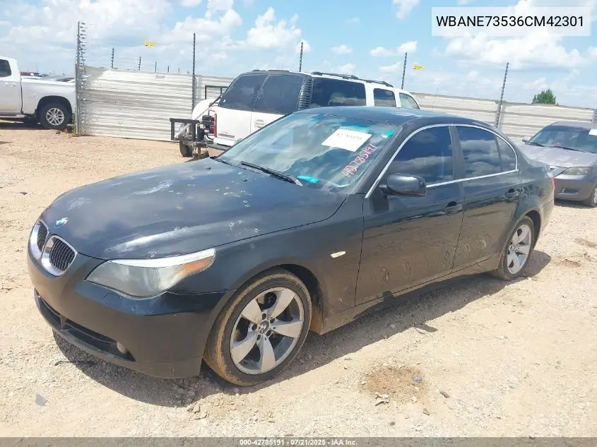2006 BMW 530I VIN: WBANE73536CM42301 Lot: 42785191
