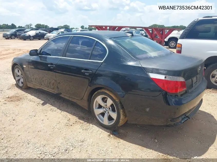 2006 BMW 530I VIN: WBANE73536CM42301 Lot: 42785191