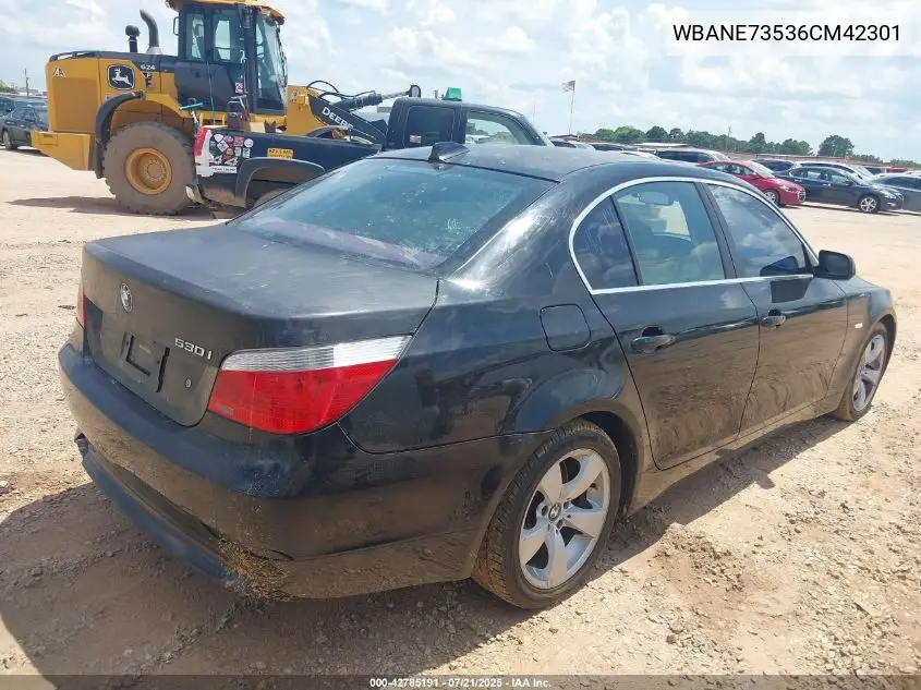 2006 BMW 530I VIN: WBANE73536CM42301 Lot: 42785191