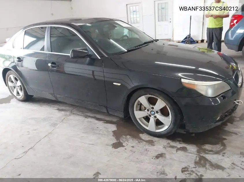 2007 BMW 525Xi VIN: WBANF33537CS40212 Lot: 42579000