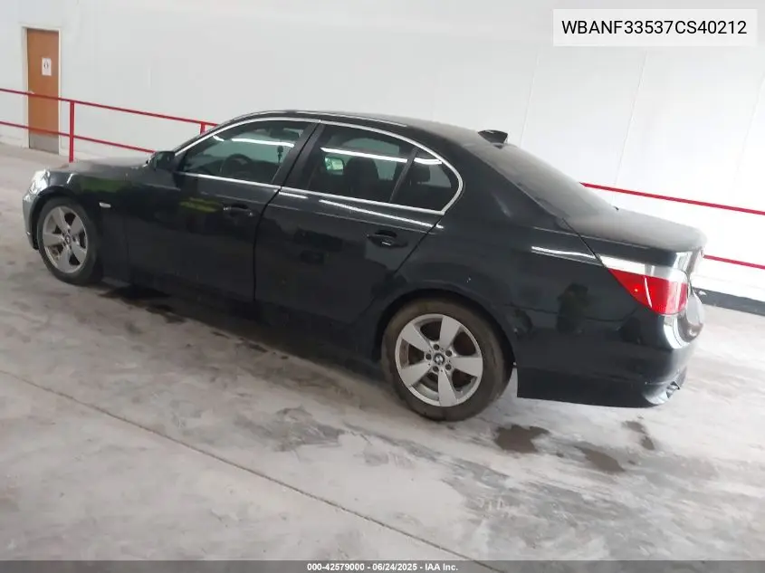 2007 BMW 525Xi VIN: WBANF33537CS40212 Lot: 42579000
