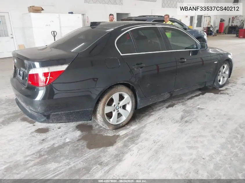 2007 BMW 525Xi VIN: WBANF33537CS40212 Lot: 42579000