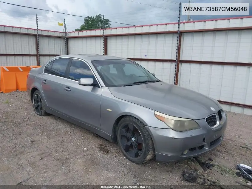 2007 BMW 530I VIN: WBANE73587CM56048 Lot: 42612934