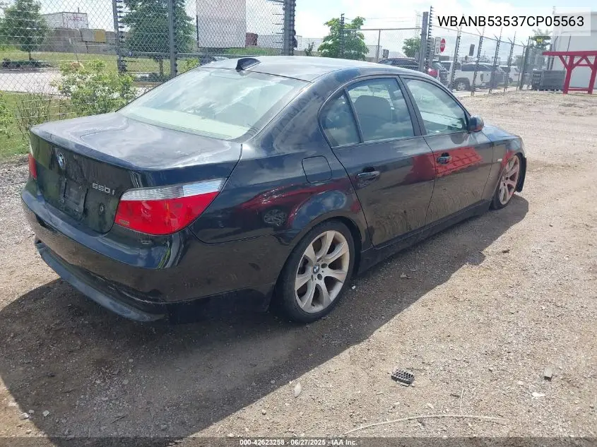 2007 BMW 550I VIN: WBANB53537CP05563 Lot: 42623258