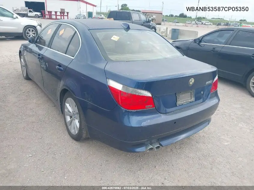 2007 BMW 550I VIN: WBANB53587CP05350 Lot: 42670862