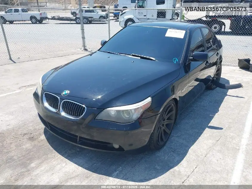 2007 BMW 550I VIN: WBANB53567CP05573 Lot: 42746772