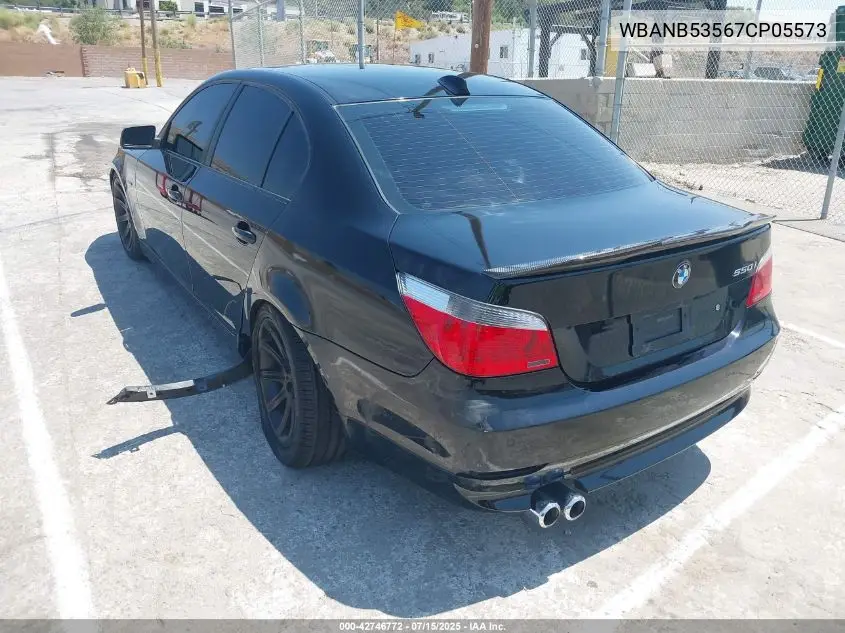 2007 BMW 550I VIN: WBANB53567CP05573 Lot: 42746772