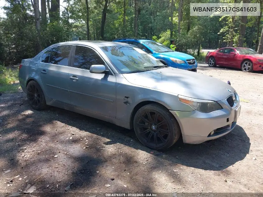 2007 BMW 525Xi VIN: WBANF33517CS41603 Lot: 42763375