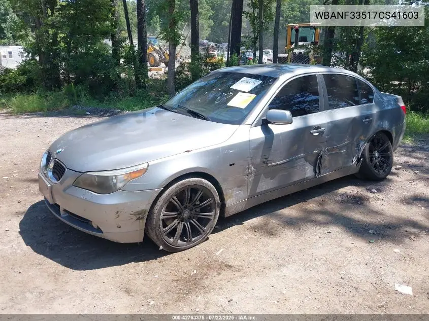 2007 BMW 525Xi VIN: WBANF33517CS41603 Lot: 42763375