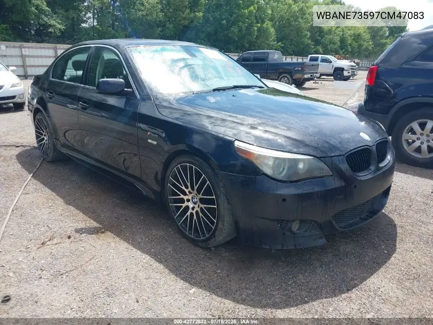 2007 BMW 530I VIN: WBANE73597CM47083 Lot: 42772832