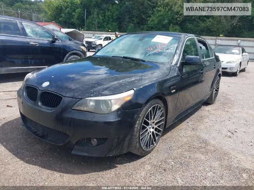 2007 BMW 530I VIN: WBANE73597CM47083 Lot: 42772832