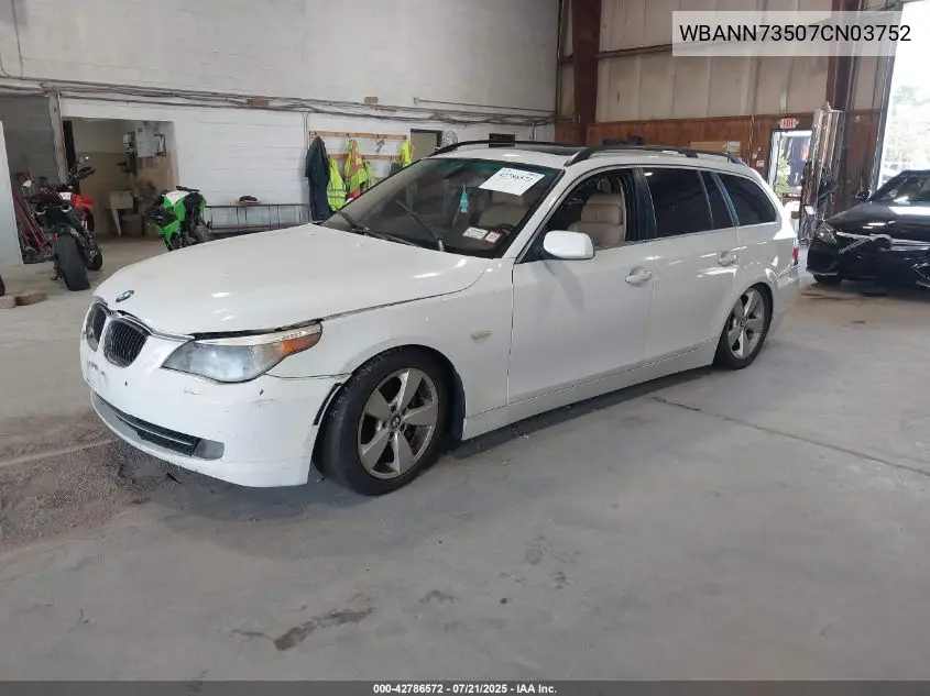 2007 BMW 530Xit VIN: WBANN73507CN03752 Lot: 42786572