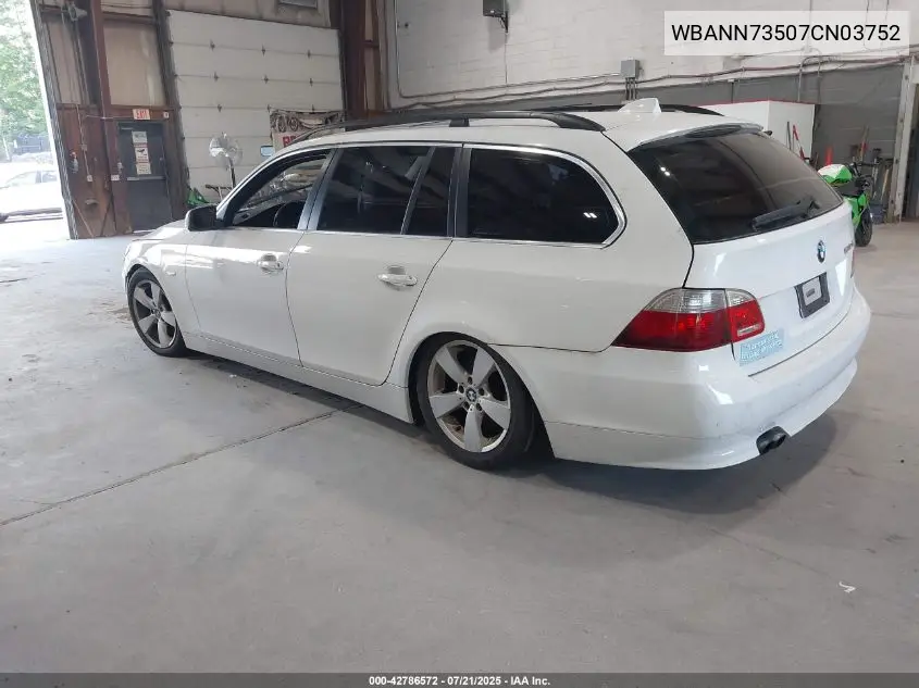 2007 BMW 530Xit VIN: WBANN73507CN03752 Lot: 42786572