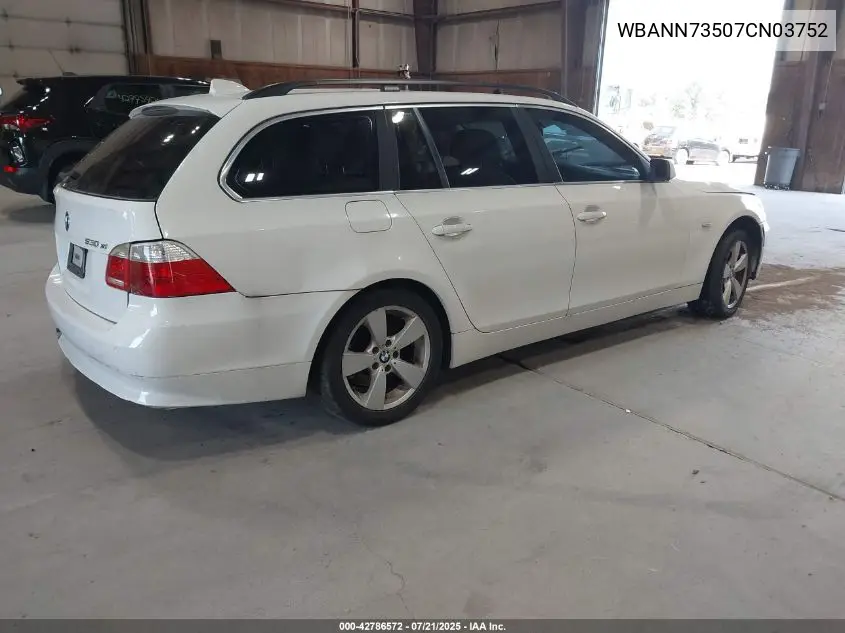 2007 BMW 530Xit VIN: WBANN73507CN03752 Lot: 42786572