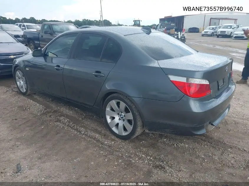 2007 BMW 530I VIN: WBANE73557B996740 Lot: 42788823