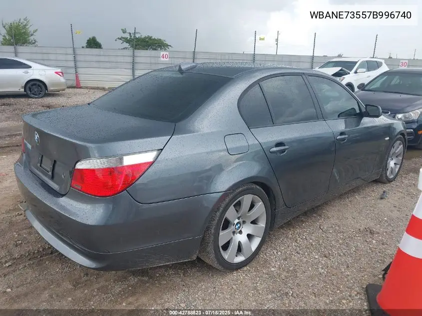 2007 BMW 530I VIN: WBANE73557B996740 Lot: 42788823