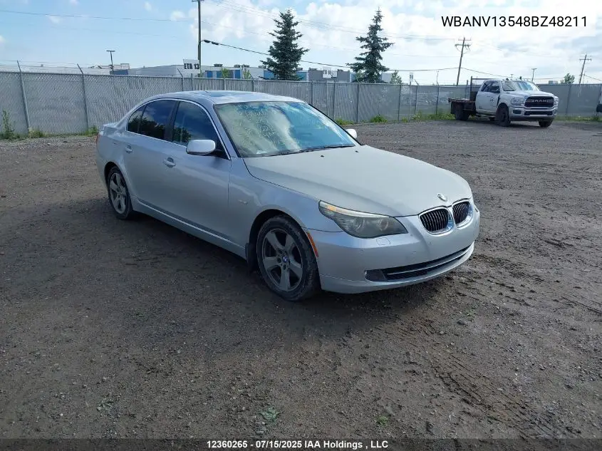 2008 BMW 528 Xi VIN: WBANV13548BZ48211 Lot: 12360265