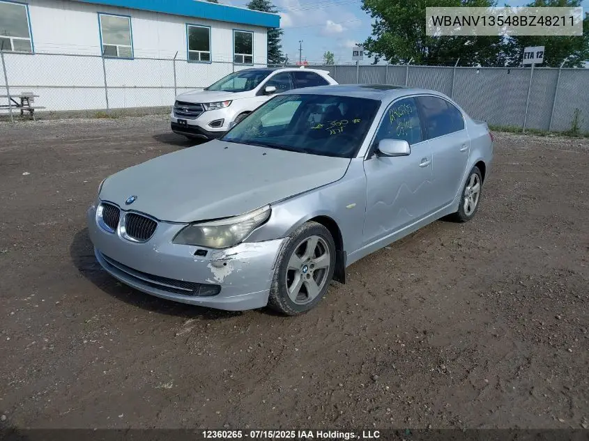 2008 BMW 528 Xi VIN: WBANV13548BZ48211 Lot: 12360265
