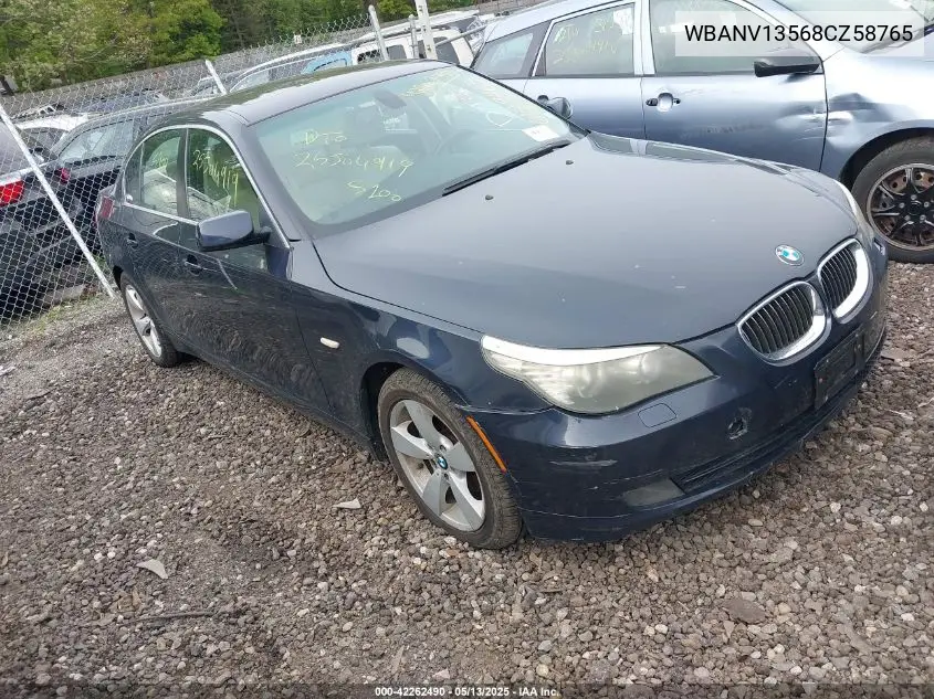 2008 BMW 528Xi VIN: WBANV13568CZ58765 Lot: 42262490