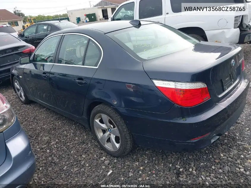 2008 BMW 528Xi VIN: WBANV13568CZ58765 Lot: 42262490