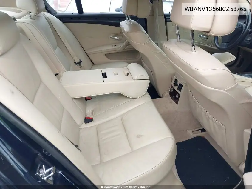 2008 BMW 528Xi VIN: WBANV13568CZ58765 Lot: 42262490