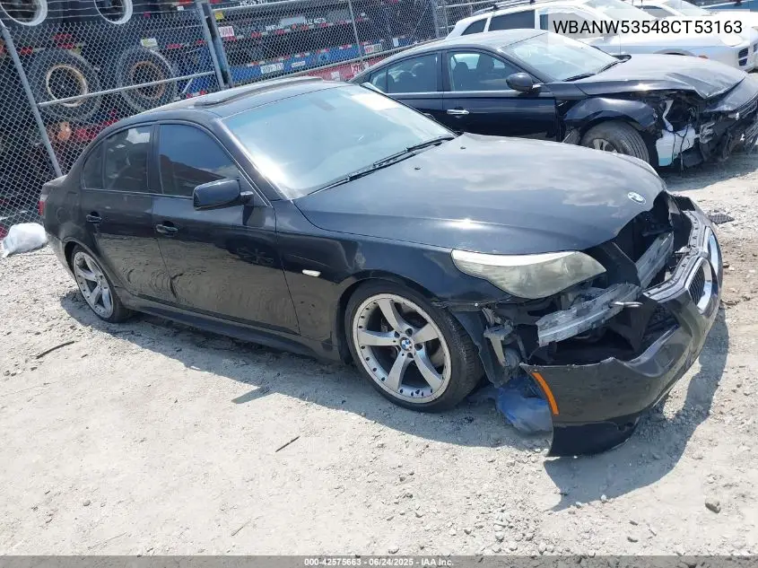 2008 BMW 550I VIN: WBANW53548CT53163 Lot: 42575663
