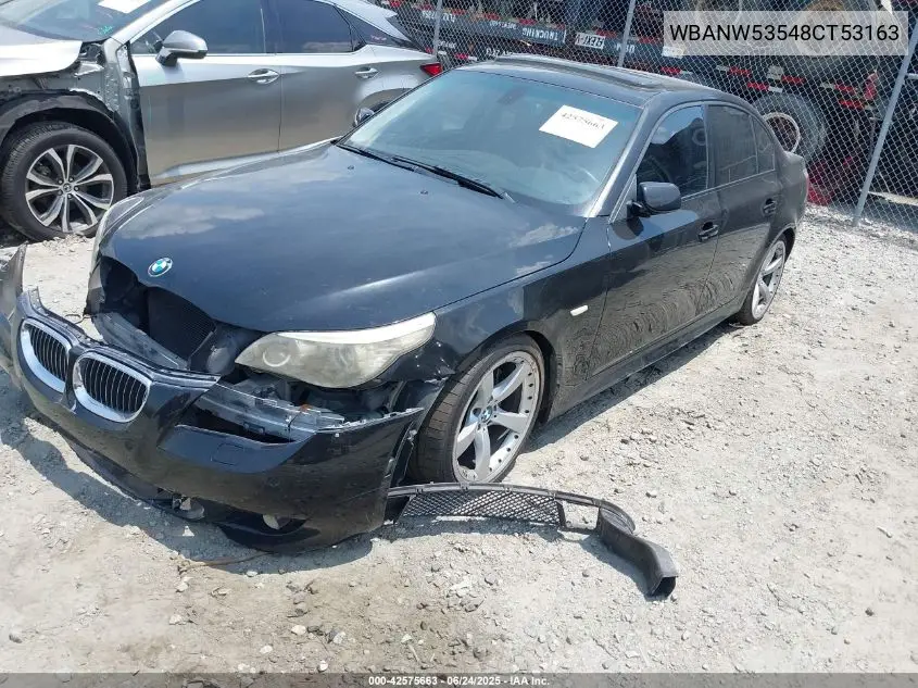 2008 BMW 550I VIN: WBANW53548CT53163 Lot: 42575663