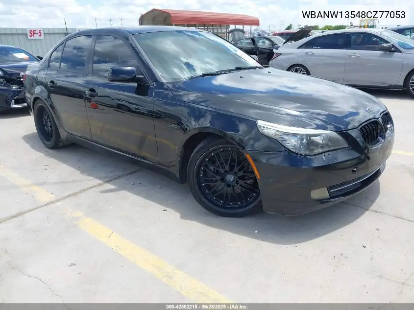 2008 BMW 535I VIN: WBANW13548CZ77053 Lot: 42582215
