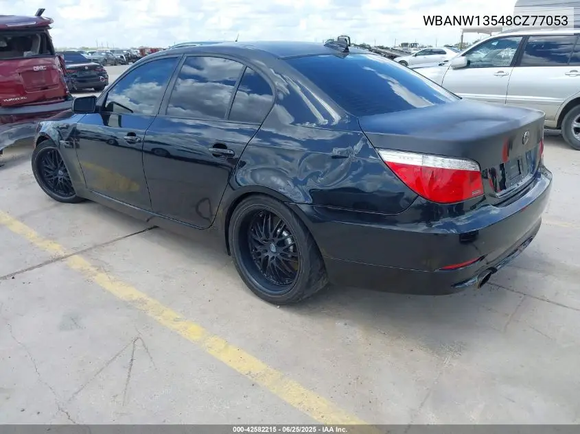 2008 BMW 535I VIN: WBANW13548CZ77053 Lot: 42582215