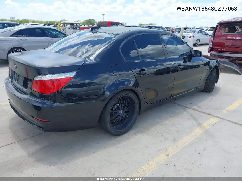 2008 BMW 535I VIN: WBANW13548CZ77053 Lot: 42582215