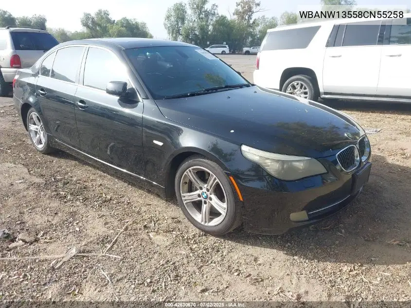 2008 BMW 535I VIN: WBANW13558CN55258 Lot: 42630670